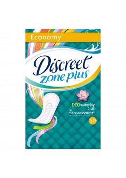 Ежедневные гигиенические прокладки Discreet Deo Water Lilly Plus, 50 шт